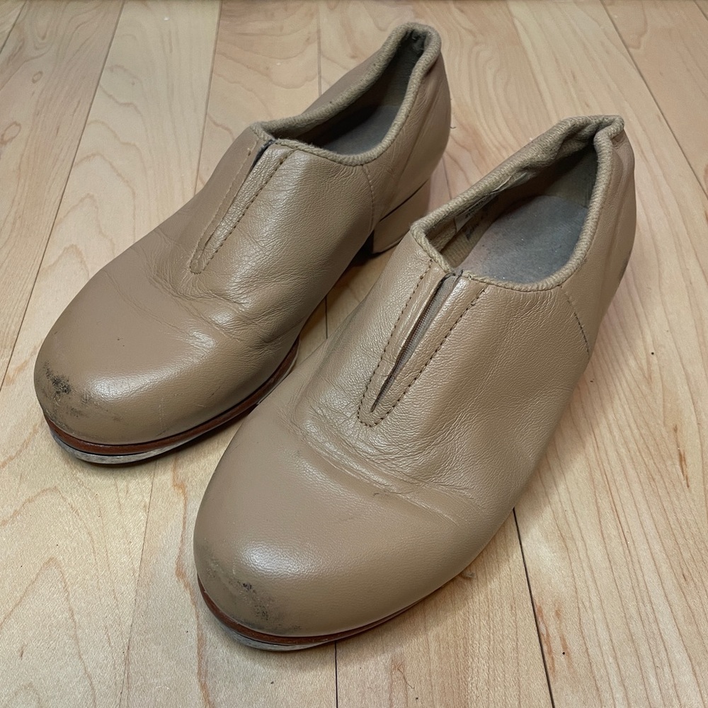Bloch - Children’s Tap Flex Slip On Leather Tap Shoes - Tan
